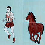 Дизайнерская плитка Конь бегун варинант исполнения - 2 | Loft Concept в Ижевске