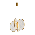 Люстра с гравировкой на акриловых плафонах Gravyura Bronze D 50 см варинант исполнения - 2 | Loft Concept в Ижевске