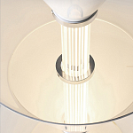 Подвесной светильник светодиодный в виде ряда белых металлических конусов  Herringbone варинант исполнения - 8 | Loft Concept в Ижевске