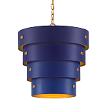 Подвесной светильник фигурный синий из 4-х широких колец Alternating Rings варинант исполнения - 1 | Loft Concept в Ижевске