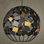Люстра в форме сферы с декором из металлических квадратов Path to the Stars варинант исполнения - 3 | Loft Concept в Ижевске