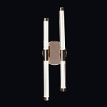 Бра с круглым основанием золотого цвета и двумя вертикальными плафонами Hex Scaffold варинант исполнения - 2 | Loft Concept в Ижевске