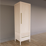 Узкий Шкаф Primo с 2 выдвижными ящиками Светлый дуб варинант исполнения - 3 | Loft Concept в Ижевске