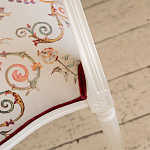 Полукресло из массива бука бежевое с растительным орнаментом Raffael Angel Beige Chair варинант исполнения - 5 | Loft Concept в Ижевске