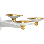 Люстра круглая с бело-золотыми плафонами Light Source варинант исполнения - 1 | Loft Concept в Ижевске