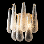 Бра с подвесками из рифленного стекла в форме капель Textured Glass варинант исполнения - 1 | Loft Concept в Ижевске