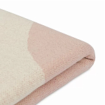 Плед из хлопка бежевого цвета с абстрактным принтом Elysian Flow Peach варинант исполнения - 4 | Loft Concept в Ижевске