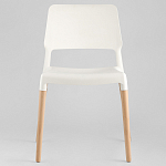 Пластиковый стул на ножках из массива бука Ferret White 4 шт варинант исполнения - 3 | Loft Concept в Ижевске