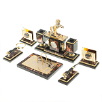 Настольный письменный набор из яшмы и долерита с декором в виде коня Manager Organizer варинант исполнения - 3 | Loft Concept в Ижевске