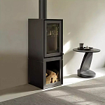 Дизайнерский журнальный столик чёрный с круглой столешницей Arycy варинант исполнения - 7 | Loft Concept в Ижевске