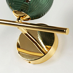 Бра с рифлёными шарообразными плафонами прозрачного и зелёного цвета Bolle Multi Color hanging lamp варинант исполнения - 2 | Loft Concept в Ижевске