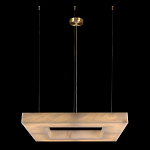 Люстра с квадратным каменным плафоном Calcite Square Light варинант исполнения - 1 | Loft Concept в Ижевске