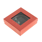 Зеркало карманное двухстороннее круглое из натурального камня Серафинит в подарочной упаковке Silver Stone Mirrors варинант исполнения - 4 | Loft Concept в Ижевске