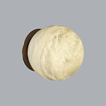 Настенно-потолочный светильник с плафоном в форме шара из алебастра Cryptocrystalline Stone варинант исполнения - 3 | Loft Concept в Ижевске