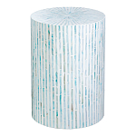 Столик с инкрустацией с перламутровым узором Dominic Blue варинант исполнения - 1 | Loft Concept в Ижевске