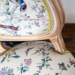 Стул из массива бука бежевый с изображением птиц и цветов Beige Green Chinoiserie Birds Garden Chair варинант исполнения - 5 | Loft Concept в Ижевске