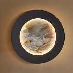 Бра в форме диска черного цвета Borders of Black варинант исполнения - 4 | Loft Concept в Ижевске