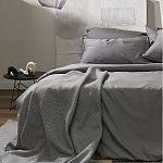 Плед из шерсти мериноса серого цвета 130×180 см Gray Waves варинант исполнения - 7 | Loft Concept в Ижевске