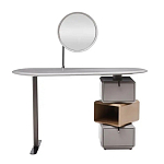 Консоль с зеркалом и  3-мя вращающимися ящиками Eloida варинант исполнения - 1 | Loft Concept в Ижевске