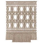 Панно на стену плетеное Макраме бежевый цвет  варинант исполнения - 13 | Loft Concept в Ижевске