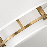 Потолочный светильник с двухслойным белым текстильным абажуром Hinkley варинант исполнения - 18 | Loft Concept в Ижевске