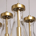 Люстра с 9-ю прозрачными стеклянными плафонами в форме капли Lucid Rain  варинант исполнения - 8 | Loft Concept в Ижевске