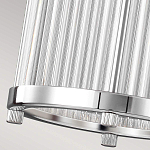 Подвесной светильник цвета хром с рифленым стеклянным цилиндрическим плафоном в современном стиле Feiss варинант исполнения - 6 | Loft Concept в Ижевске