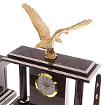 Настольный письменный набор из природного камня обсидиана с декором в виде орла Golden Eagle варинант исполнения - 2 | Loft Concept в Ижевске