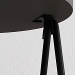 Стол приставной с 2-мя круглыми столешницами цвета антрацит ESSEL SIDE TABLE ANTHRACITE варинант исполнения - 1 | Loft Concept в Ижевске