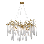 Люстра подвесная с прозрачными подвесками в форме капель Droplet Chandelier варинант исполнения - 3 | Loft Concept в Ижевске