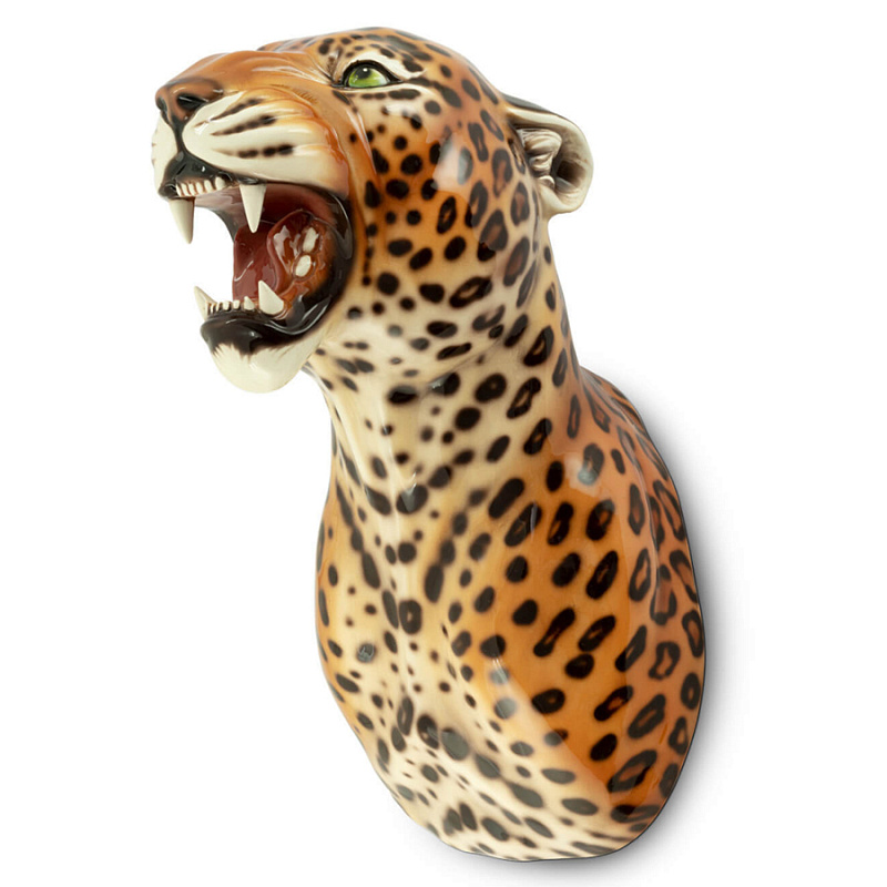 Аксессуар на стену Леопард Abhika LEOPARD HEAD HANGING Коричневый в Ижевске | Loft Concept 