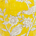 Настольная лампа желтая с изображением белых птиц Flight Among Acacia варинант исполнения - 6 | Loft Concept в Ижевске