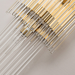 Бра с золотистым основанием и прозрачными трубками Nembus варинант исполнения - 3 | Loft Concept в Ижевске