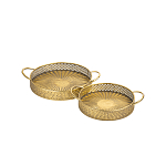 Поднос железный Gold Mesh варинант исполнения - 2 | Loft Concept в Ижевске