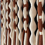 Дизайнерский Декор на стену с кисточками из хлопковых нитей wall panel Thread brushes варинант исполнения - 2 | Loft Concept в Ижевске