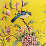 Настольная лампа желтая с изображением птиц Slip Away варинант исполнения - 6 | Loft Concept в Ижевске