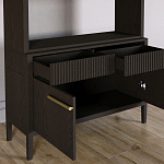 Стеллаж Primo с ящиками Темный орех варинант исполнения - 6 | Loft Concept в Ижевске