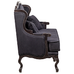 Диван двухместный George Grand Seating black velour варинант исполнения - 2 | Loft Concept в Ижевске