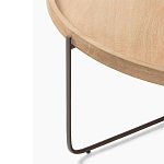 Журнальный стол с круглой деревянной столешницей Urban Style Space варинант исполнения - 1 | Loft Concept в Ижевске