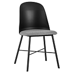 Стул из прочного пластика на металлическом основании Anora Black варинант исполнения - 1 | Loft Concept в Ижевске