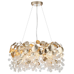 Люстра с декоративными подвесками из прозрачного стекла в форме монеток FAIRYTREE Light варинант исполнения - 7 | Loft Concept в Ижевске