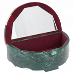 Шкатулка с мозаикой из натурального камня змеевик Stone Casket варинант исполнения - 2 | Loft Concept в Ижевске