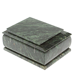 Шкатулка с зеркалом из натурального камня змеевик Stone Casket варинант исполнения - 5 | Loft Concept в Ижевске