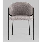 Стул Brace букле серый варинант исполнения - 4 | Loft Concept в Ижевске