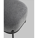 Пуф Стоун букле Fluffy темно-серый варинант исполнения - 3 | Loft Concept в Ижевске