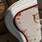 Кресло из массива бука бежевое с растительным орнаментом Raffael Beige Floral Armchair варинант исполнения - 4 | Loft Concept в Ижевске