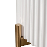 Тумбочка белая круглая с мраморной столешницей Thoroughbass варинант исполнения - 3 | Loft Concept в Ижевске