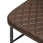 Стул с темно-коричневой обивкой из экокожи Benderson варинант исполнения - 6 | Loft Concept в Ижевске