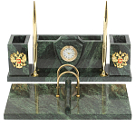 Настольный письменный набор из змеевика с подставкой под календарь Successful Leader варинант исполнения - 1 | Loft Concept в Ижевске