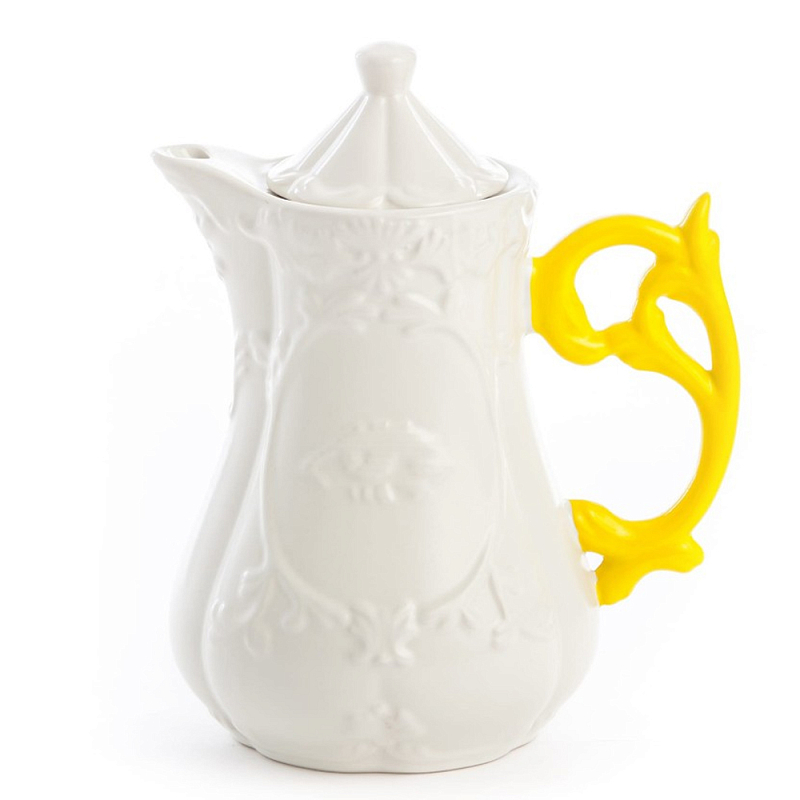 Заварочный чайник Seletti I-Teapot Yellow Белый Желтый в Ижевске | Loft Concept 